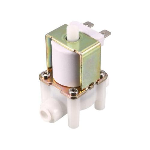 1PC Water Solenoid Valve DC 24V Normally Open Quick Connect Inlet with Filter