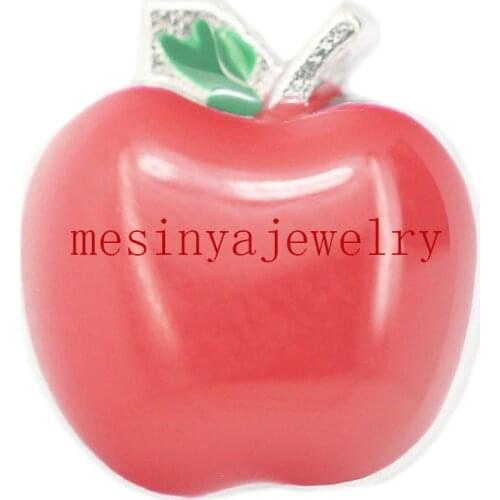 10pcs Apple Fruit Custom Floating Charms For Glass Locket