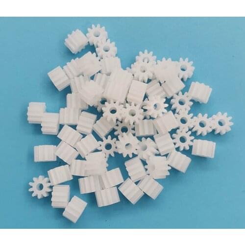 102A 0.5M Thickness 4mm OD=6mm 10 Teeth 2mm Shaft Tight Pom Plastic Gear Toy Model Gear (1000pcs/lot)