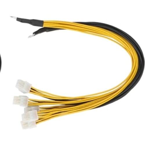 6Pin Connector Server Power Supply Cable PCIe Express for Antminer S9 S9I Z9 for P3 P5 Support Miner PSU Cable