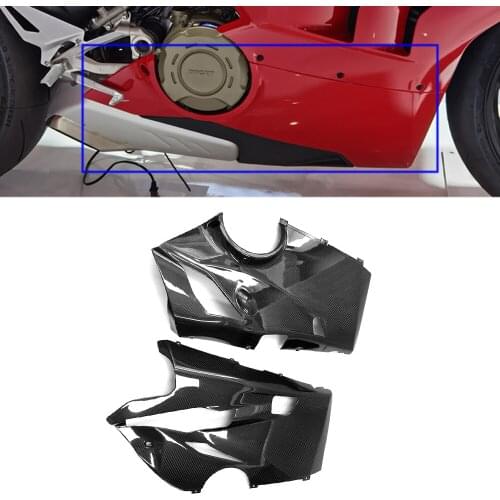 Motorcycle Accessories 100% Carbon Fiber Belly Pan For Ducati Panigale V4 V4S 2018 2019 2020