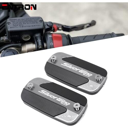 For HONDA FCS600 Silverwing FCS 600 Silver Wing 2001-2011 Motorcycle CNC Aluminum Front Brake Reservoir Fluid Tank Oil Cup Cover