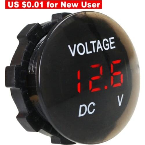 DC 12V-24V Digital Panel Voltmeter Voltage Meter Tester Led Display For Car Auto Motorcycle Boat ATV Truck Refit Accessories
