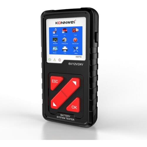 Digital Battery Tester 6V 12V 24V 3.2inch Color Screen Car Battery Diagnosis Tool for Car Charging Analyzer