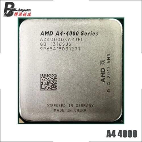 AMD A4-Series A4-4000 A4 4000 3.0 GHz Dual-Core CPU AD4000OKA23HL Socket FM2