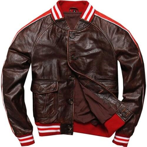 European Real Cow Leather Jacket Winter Trench Coat Automotive Mans Genuine Leather Jacket Button Down Fashion Streetwear A800