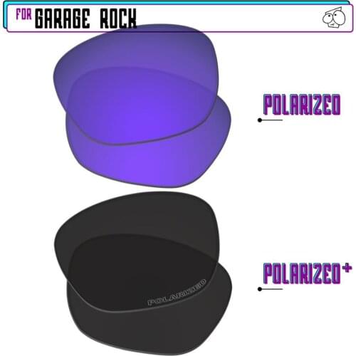EZReplace Polarized Replacement Lenses for - Oakley Garage Rock Sunglasses - BlackP Plus-PurpleP