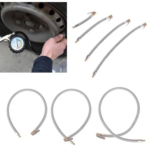 Flexible Car Tire Pipe Air Chuck Inflator Compressor Pump Extension Hose for Tire of Car Truck Motorcycle Bike