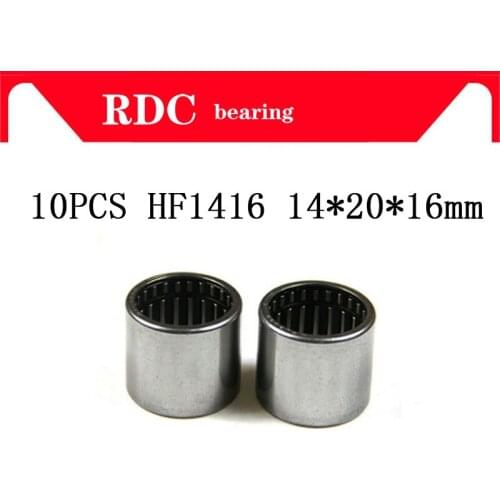 Free Shipping 10PCS HF1416 14*20*16 mm High quality Drawn Cup Needle Roller Clutch HF142016 Needle Bearing 14X20X16 MM