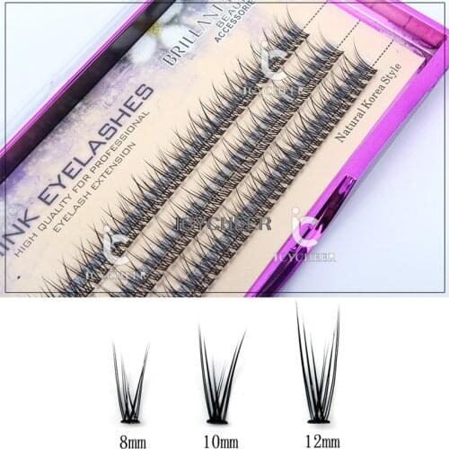 ICYCHEER 8/10/12mm Mermaid Faux Mink Individual Eyelash Extension Cilia Lashes Extension Soft Mink Eyelash Extension