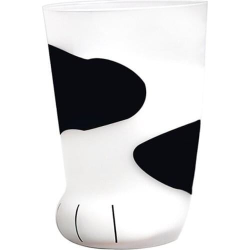 Creative Cute Cat Paws Glass Tiger Paws Mug Office Coffee Mug Tumbler Personality Breakfast Milk Porcelain Cup Gift 2021