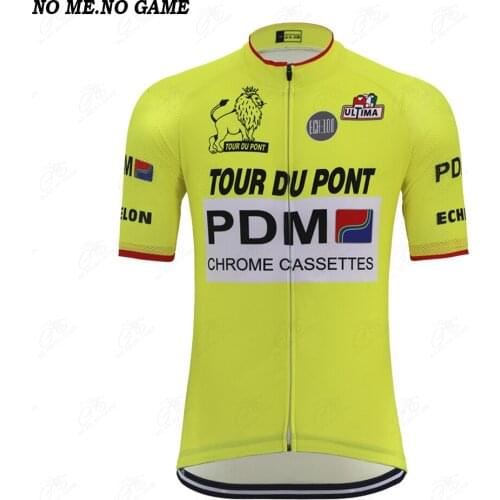 NO ME NO GAME Summer Classic Vintage Cycling Jersey Mens Yellow Short Sleeve Road Bike Cycle Clothes mtb Shirt