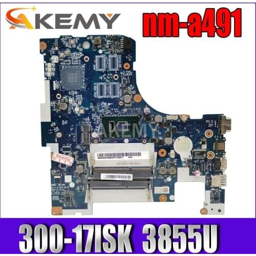 Laptop motherboard For Lenovo Ideapad 300-17ISK B71-80 Core 3855U Mainboard 5B20K61875 BMWD1 NM-A491 SR2EV