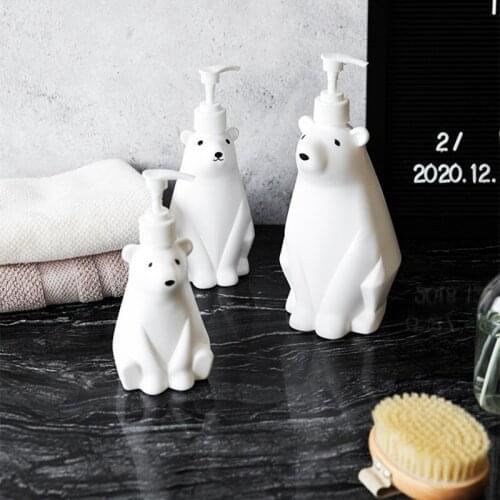 Polar Bear Bathroom Lotion Bottle Cute Shampoo Separate Bottling Soap Dispenser Sanitizer Shower Gel
