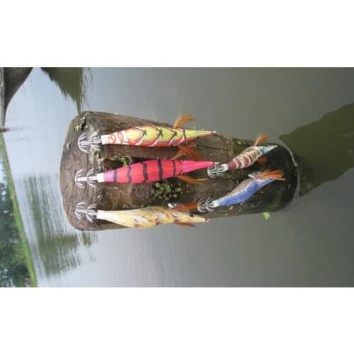 10pcs squid jigs (random colour mixed) fishing lure , fishing bait.fishing tackle 3.5