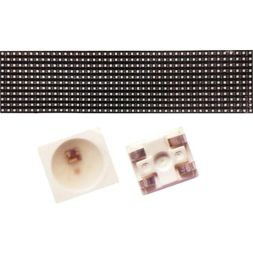 DC5V 8*32 Pixel WS2812B LED Heatsink Chip Digital Individually Addressable Module Panel Flexible Display Board DIY