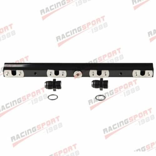 High Flow CNC Aluminum Fuel Rail Kit For N-issan 200SX S13 CA18DET Euro 4 Port
