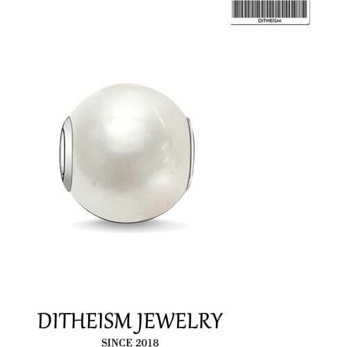 DIY Making Beads Pearl Charm 5mm Hole,2018 New Fashion Silver Jewelry Romantic Gift For Women Girl Fit Bracelets Necklace Choker