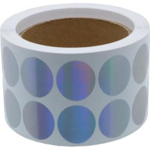 Target label Silver Color Coding Dots Tiny Holographic Round Dot Stickers Peel And Stick Repaired Decorative Sticker label