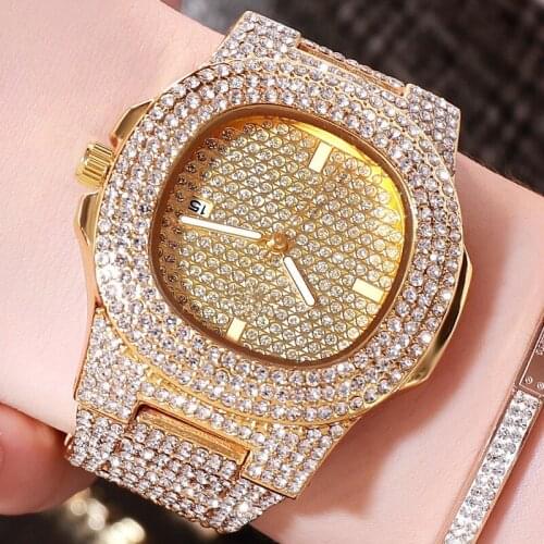 2021 New Special Mens And Womens Luxury Gold Stainless Steel Watches, Diamonds, Simple Relogio Feminino Fashion