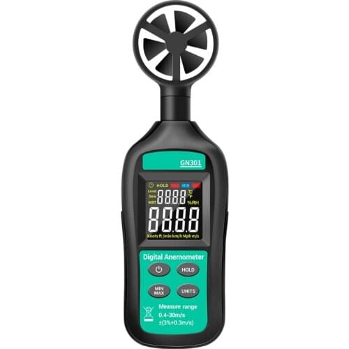 Digital Anemometer Wind Speed Meter with Thermometer Hygrometer LCD Backlight