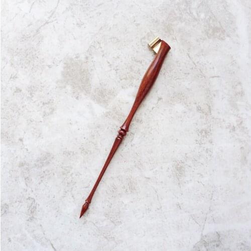 Deluxe English Dip Pen Professional Rosewood Calligraphy Nib Dip Pen Holder Cut Side Head Copperplate Dip Pen
