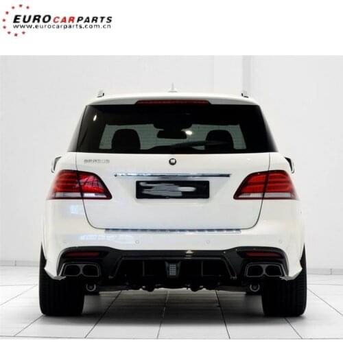 GLE63 B-style diffuser fit for GLE-class W166 2014-2016year GLE63 to 750 B-style diffuser with exhaust tips PP material