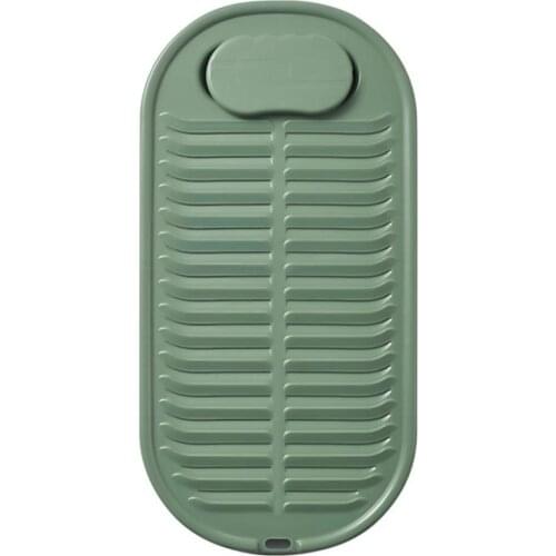 Useful Washboard Eco-friendly Space-saving Wavy Stripes Design Plastic Clothes Washing Board Supplies for Dorm Cleaning Tools