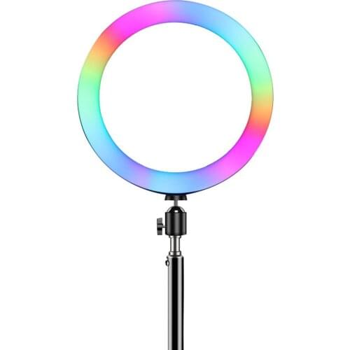2 PCS 10inch 26CM RGB LED Ring Light Photography Fill Light For YouTube Live