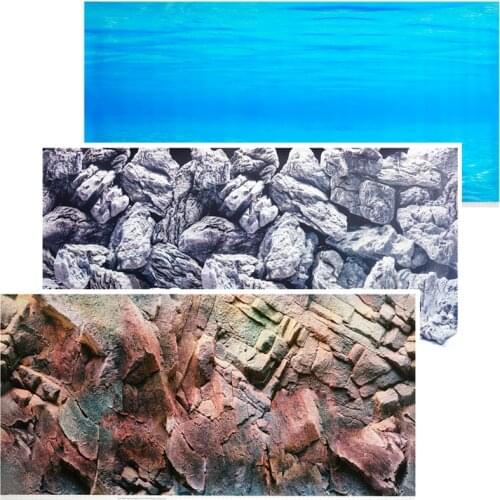 Juwel 3D Aquarium Landscape Sticker Poster Fish Tank Background Painting Sticker Ocean Sea Plants Backdrop Home Decoration