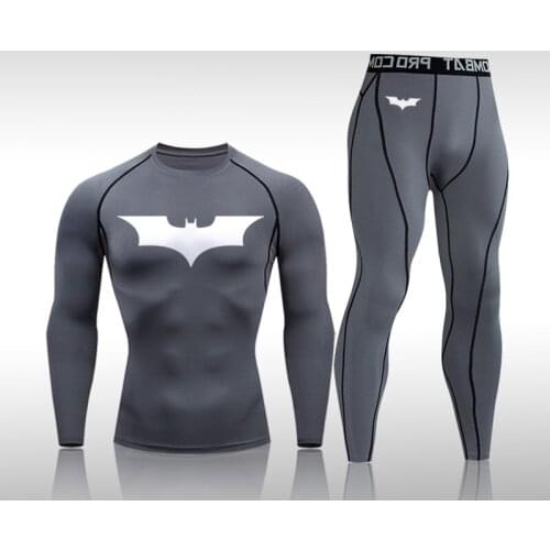 Men Compression Underwear Base Layer Sports Fitness Exercise Quick-Drying Clothes Running Tights Suit Rashguard Male