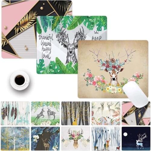 PU Leather Mouse Pad Laptop Computer Desk Mat Home Office Waterproof Anti-slip Fashion Keyboard Mice Pad Writing Mat