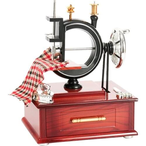 Creative Custom Song Chinese Music Box Storage Music Accessories Antique Decorative Box Rotating Caja Musical Mom Gift DI50MB