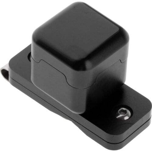 Magnetic Pool Cue Chalk Holder with Clip - Lightweight Aluminum Billiards Snooker Stick Tip Chalk Case - Red & Black