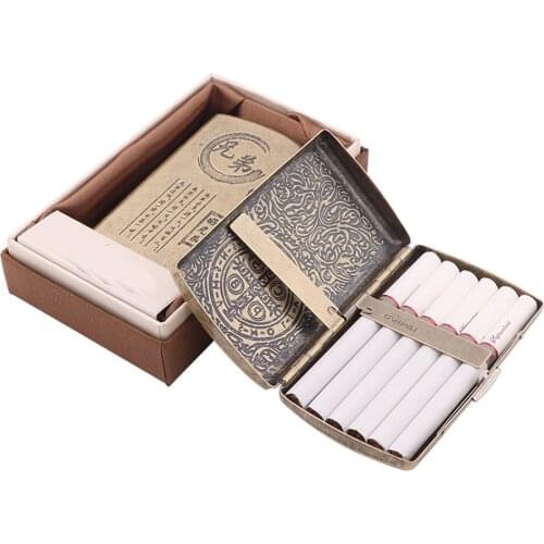Copper Cigarette Box, a Favorite Gift for Smokers, Cigarette Case, Cigarette Accessories, Sealed and Moisture-Proof