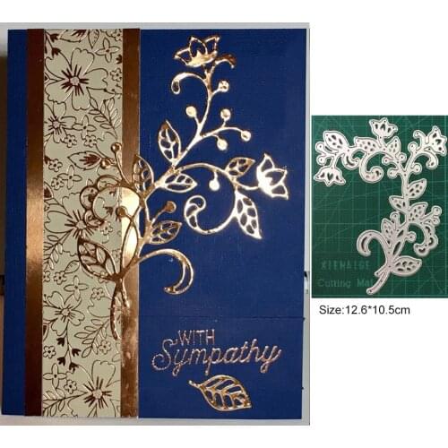 Flower Swirl Vine Metal Cutting Dies leaves Rattan Mould Scrapbook Dies for Stamp&Greet Card Making Cut Paper Craft 2021 New