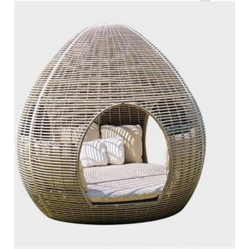 New arrival patio wicker outdoor garden beach daybed furniture