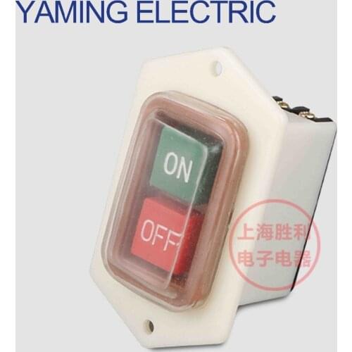 P205 380V 10A 6 screws ON/OFF START STOP Waterproof Power Button Tool Bench Drill Grinding Machine LBC3-10