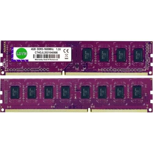 DDR3 2GB 4GB 8GB Memoria Ram DIMM 1333MHZ 1600Mhz Memory Desktop PC3-12800U 240PIN PC3-10600U 1.5V NON ECC 2G 4G 8G PC Memory