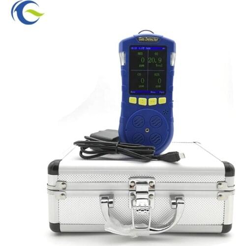 Best Quality LCD Color Display Portable Biogas Analyzer CH4 CO2 H2S O2 gas alarm detector