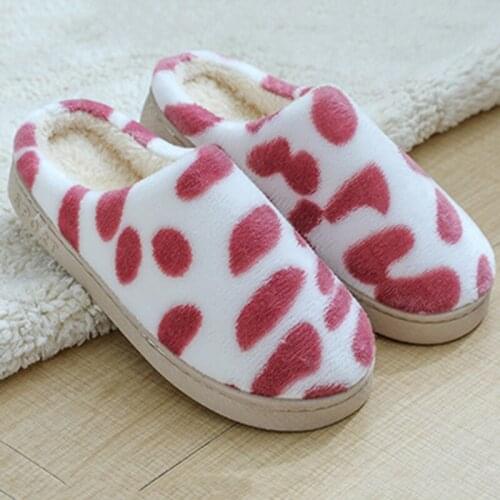 Furry Home Slippers Women Soft Warm Plush Shoes Winter Cotton Indoor Slippers Men Comfortable Velvet Slides For Cold Weather