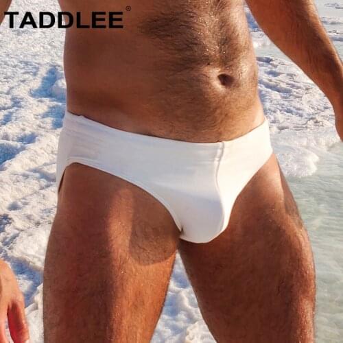 Мужские белые плавки TADDLEE China At AliExpress