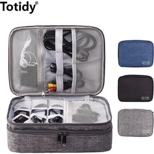 Shockproof Electronic Travel Accessories Digital Bag Earphone Storage Bag Gadgets Pouch Power Bank USB Charger Cable Organizer