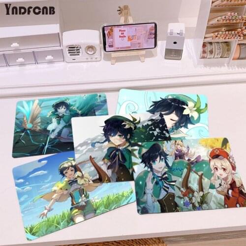 YNDFCNB New Designs Genshin Impact Venti Keyboard Gaming MousePads Smooth Writing Pad Desktops Mate gaming mouse pad