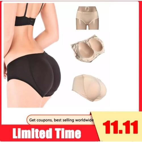 Buttocks Women Silicone Pad Padded Panties False Butt Lift With Silicone Pads Removable Hip Butt Enhancer Fake Ass