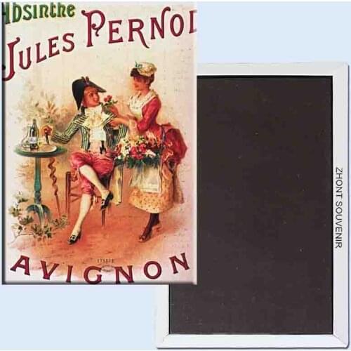 Absinthe jules pernod avignon 24165 Retro nostalgia fridge magnets