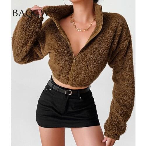 Женские флисовые толстовки BAQGW China At AliExpress