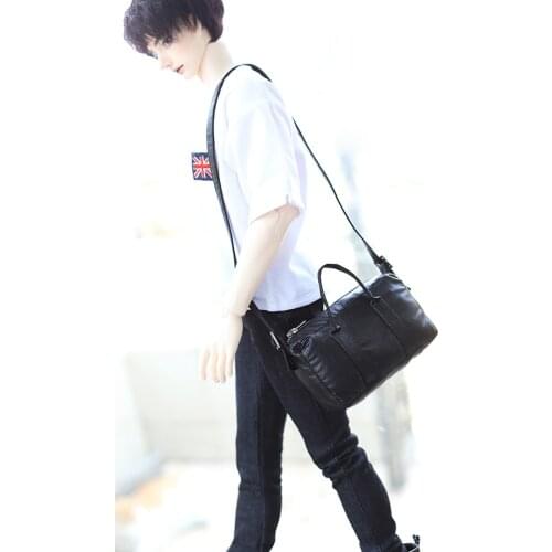 Bjd doll with photo mini accessories suitable for 1/3 1/4 Uncle size bag daily props soft leather shoulder bag carrying doll acc