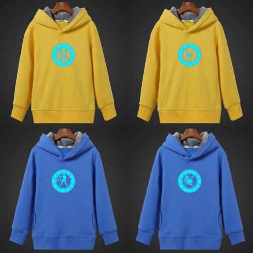 Twelve Constellations Leo Libra Scorpio Fluorescent Luminous Mens Hoodies Winter Hooded Casual Coat Unisex Tops Sweatshirt