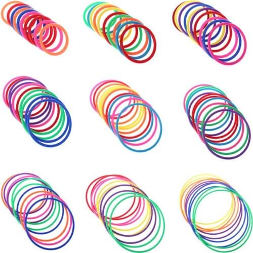 HBB 10 Pcs Toss Rings Target Throw Carnival Backyard Park Games Kids Educational Exercise Children Outdoor Sports Toys